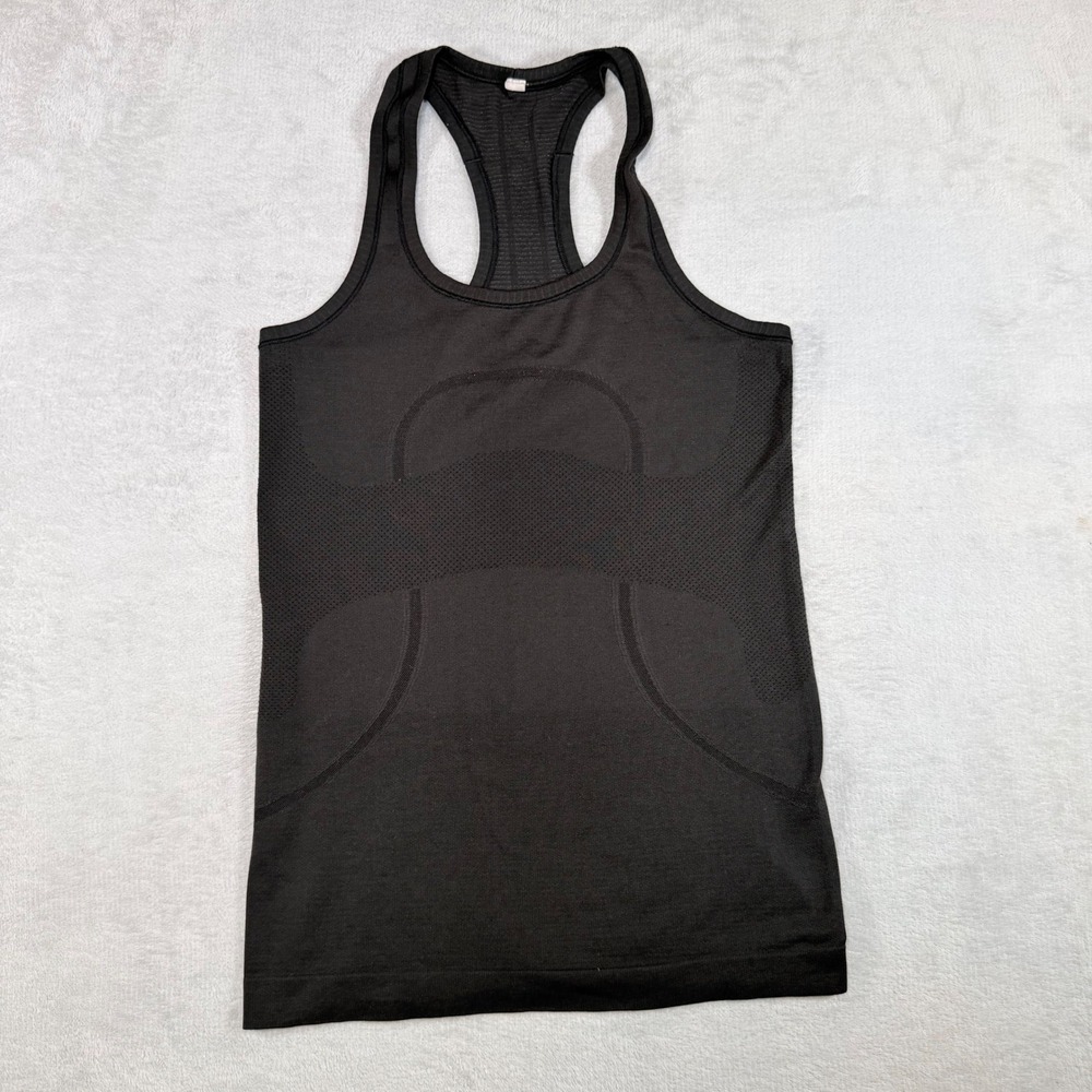 Lululemon Swiftly Tech Racerback Tank Top Black MPLS Minneapolis Graphic Size 4